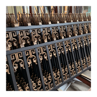 Clôtures modernes en alliage d'aluminium et panneaux décoratifs de jardin pour hôtels - Faciles à assembler, écologiques