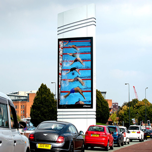 Siêu mỏng không thấm nước tùy chỉnh kích thước lớn TV linh hoạt quảng cáo <span class=keywords><strong>Dot</strong></span> <span class=keywords><strong>Matrix</strong></span> IP65 4m x 3m P10 đứng trên mái ngoài trời Màn hình LED - Product Image 6