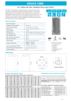 Batterie au plomb tubulaire UFEND OPzV2-1500 2V1500AH pour outils électriques, bateaux, appareils ménagers, électronique grand public, télécommunications, UPS