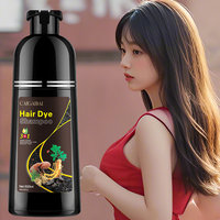 Super Gora noir thaïlande formule kératine composants végétaux teinture des cheveux changeant de couleur shampooing crème pour rendre les cheveux noirs