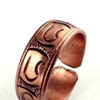 แหวนโลหะทรงกลมแบบยูนิเซ็กซ์ ประดับคำมงคลพุทธศาสนา งานฝีมือชุบเคลือบ ปรับขนาดได้ - Product Image 3