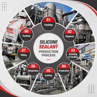 Scellant silicone acétique anti-moisissure à séchage rapide TB252, colle de construction haute performance RTV, imperméable, pour le travail du bois et l'emballage
