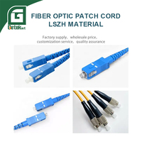 Cable de Conexión de Fibra Óptica GETEKnet ODM OEM SC/APC-SC/UPC Simplex G657A LSZH para Interiores, Cable de Fibra Óptica SC/APC