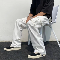 Hochwertige Mode New Custom Loose Straight Wide Leg Pants Herren Streetwear Hip-Hop Pocket Cargo Pants Hose