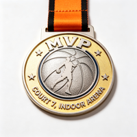 Médaille d'or personnalisée pour entraînement mental dans les sports de combat - Médailles commémoratives en alliage de zinc pour cérémonies de remise de prix