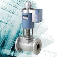 Vanne électromagnétique électrique haute température Siemens 1/2''-2'' MVF461H, signal DC 0/2-10 V, contrôle proportionnel eau/vapeur