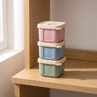 Boîte alimentaire en silicone pour bébé, boîte de conservation des aliments avec couvercle, boîte de rangement scellée portable