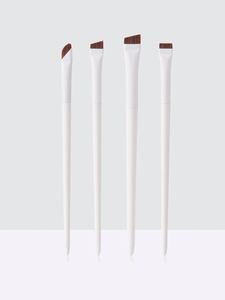 Ulikeke Wholesale High Quality Professional 4 Piece Make up Brush Long Wood Handle Best Eye <b>Foundation</b> Makeup Brush Set - Product Image 4