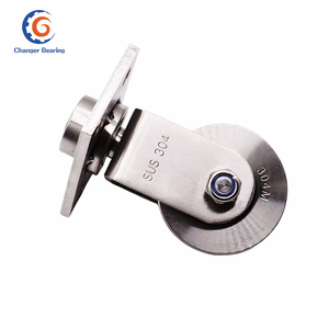 U/v/h 304สแตนเลสอเนกประสงค์รอกเลื่อนประตูอุปกรณ์เสริมรางภาคพื้นดิน - Product Image 2