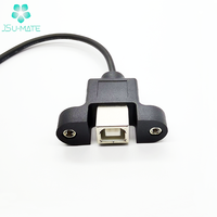 Kabel Panel kustom USB 2.0 B tipe perempuan ke JST/Molex 5 Pin kabel USB B perempuan kabel Pin kabel Wanita