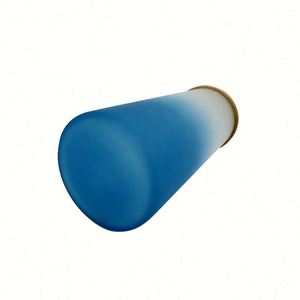 Bouteille d'eau en verre en forme de canette de bière 18 oz, gobelet vierge pour sublimation, gobelet givré 18 oz, bocal Mason avec couvercle en bambou et paille - Product Image 1