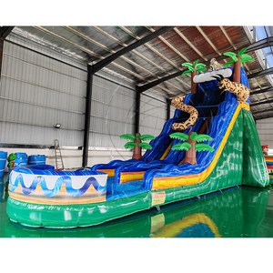 Phổ biến nhất cong Inflatable Slide PVC Inflatable Bouncer trượt lớn người lớn trượt nước Inflatable cho trẻ em - Product Image 6