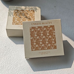 Custom Magnet flip cover box jewelry box earring ring <b>storage</b> box printed pattern - Product Image 3