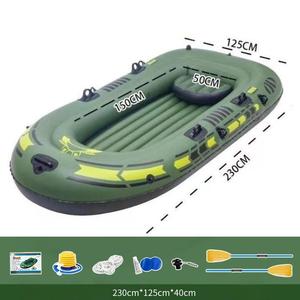 <span class=keywords><strong>Gommone</strong></span> Gonfiabile in PVC Spesso per 1/2/3/4 Persone, Barca Gonfiabile per Pesca e Avventure all'Aperto - Product Image 4
