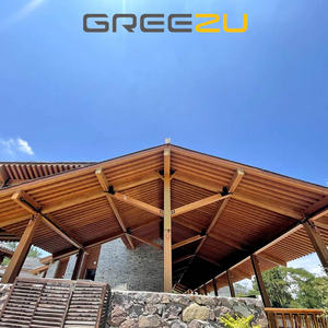 Maison écologique en bambou vert Conception de chalet en bois structurellement conçue Loge détachable préfabriqué pour vivre - Product Image 5