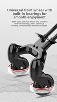 Poussette Premium 3-en-1 pour bébé, légère (4,5 kg), pliable bidirectionnellement, avec positions assise et couchée, chaise d'extérieur pour nourrisson, facile à pousser