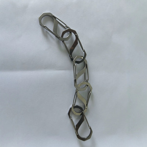 Mousqueton en forme de S en acier inoxydable 304, capacité de charge 20 kg, pour camping extérieur, porte-clés, breloque de sac à dos, léger et portable - Product Image 1