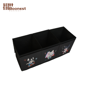 Caja de Juguetes Rectangular Grande, Organizador de Almacenamiento Plegable de Tela Oxford con Tapa y Divisores para Juguetes de Niños - Product Image 2