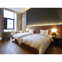 Ensemble de mobilier de chambre d'hôtel de luxe pour appartement, idéal pour projets hôteliers 3-5 étoiles, avec mobilier de chambre d'hôtel en bois massif, prix de gros