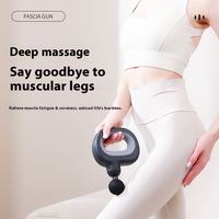 Pistolet de massage musculaire professionnel Eveekon avec 4 têtes de massage, poignée sans fil, pistolet de massage des fascias avec 6 vitesses