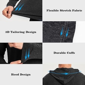 Sudadera con Capucha de Punto Personalizada con Logotipo, 370 Gramos, Unisex, Estilo Retro Europeo, Color Sólido, 100% Algodón, Invierno, ODM, con Cuentas para Hombre - Product Image 5