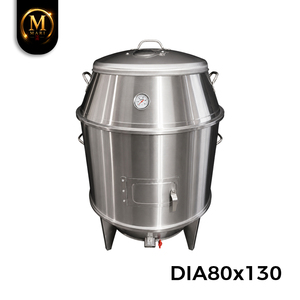 Horno Ahumador de Doble Combustible Apollo, Producto Exclusivo de Malasia, para Asar a la Parrilla con Carbón y Gas, Ideal para Restaurantes Comerciales y Jardines - Product Image 5