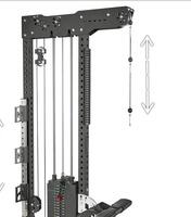 Machine de rangée de Lat Pulldown chargée par plaque de câble d'entraîneur fonctionnel basse pour l'haltérophilie de puissance
