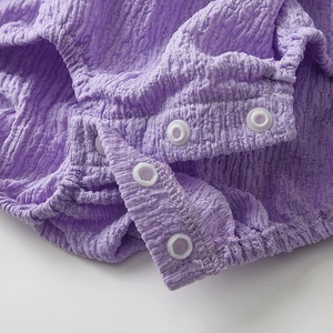Conjunto de Dos Piezas de Manga Larga para Recién Nacidos, Mono Morado con Gorro para Bebés Niñas, <span class=keywords><strong>Ropa</strong></span> de Princesa para Uso Diario en Otoño - Product Image 2
