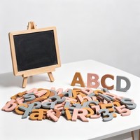 Lettres magnétiques colorées personnalisées OEM, majuscules et minuscules, pour l'enseignement préscolaire et maternelle des enfants