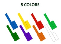 Colorido A4 impermeable autoadhesivo Cable etiqueta pegatina piezas de telecomunicaciones para herramientas de marcado de etiquetas de identificación