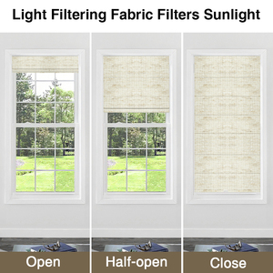 ستائر دوارة ذكية عالية الجودة مخصصة، يدوية وآلية للنهار والليل، ستائر رومانية للنوافذ - Product Image 4