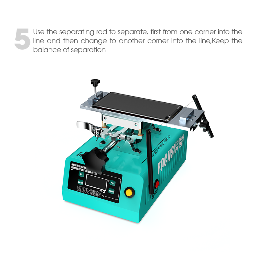 mobile lcd glass change machine