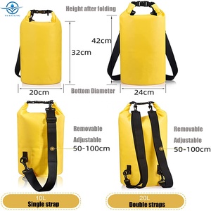 Sacco asciutto galleggiante per escursionismo campeggio 2L 5L 10L 15L 20L impermeabile Ocean Pack attrezzatura da spiaggia pesca borsa asciutta impermeabile - Product Image 5