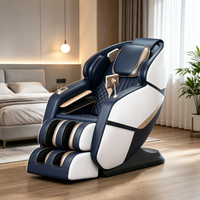 Fauteuil de massage moderne en tissu, inclinable électrique, avec chauffage lombaire 3D et massage par airbag, canapé deux places portable pour salon et usage domestique
