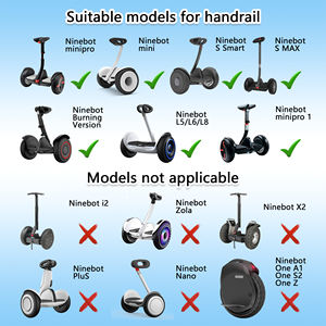 <span class=keywords><strong>Guidon</strong></span> adapté pour Segway S Smart miniPRO fonction réglable trois-en-un y compris pince de jambe de poignée et support de pied - Product Image 5