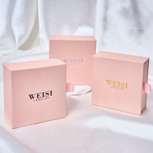 Модная подарочная коробка для ювелирных изделий из картона 7*7*<span class=keywords><strong>3</strong></span> см с тиснением, доставка за <span class=keywords><strong>3</strong></span> дня - Product Image 5