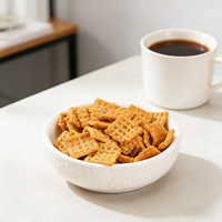 Vente en gros de craquelins de riz frit épicés et salés de style chinois, chips de millet croustillantes