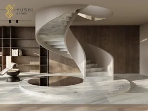 Yushi Marble หินอ่อนสีน้ําเงินเฟนดีธรรมชาติหินพื้นสําหรับกระเบื้องปูพื้นและผนัง