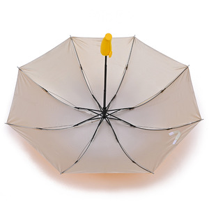 Nouvelles Offres à Prix Abordables : Parapluie Manuel d'Extérieur en Polyester Argenté, Forme <span class=keywords><strong>Banane</strong></span>, Pliant en 3, avec Cadre Métallique <span class=keywords><strong>Noir</strong></span> et Designs Personnalisables - Product Image 4
