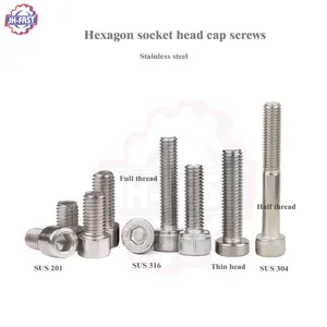 Stainless steel din 912 a2 70 a4-80 m2 m8 m12 allen high strength hexagon socket head cap screws din912 304 allen key bolt screw