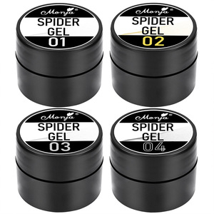 Gel per Unghie Spider 5ml, Colla per Nail Art, Design di Linee Bianche e Nere, Smalto UV per Manicure - Product Image 2