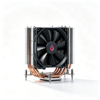 Ventilateur de refroidissement CPU à tour unique FactoryWholesale4Hea Pipes, ventilateur PWM ARGB 120 mm 1800 tr/min, compatible LGA1700 LGA1200 AM4 AM5