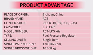 ชุดแปลงเชื้อเพลิงคู่ LPG CNG 4 สูบ ชุดหัวฉีดแก๊สแบบเรียงลำดับ ชุดมอเตอร์ติดจักรยาน - Product Image 5