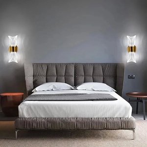 Lámpara de Pared Acrílica Moderna Nórdica de Lujo Simple para Dormitorio, Lámpara de Pared LED de Luz Blanca Cálida para Decoración Interior de Sala de Estar - Product Image 3
