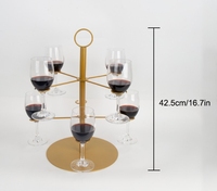 Moderne Hochzeit Metall Weinglas Display Rack Stand Typ mit einfacher Installation-Fabrik Großhandel Champagner Glas Lagerhalter