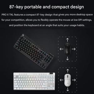 Nouveautés pour <span class=keywords><strong>clavier</strong></span> de jeu sans fil <span class=keywords><strong>Logitech</strong></span> <span class=keywords><strong>G</strong></span> <span class=keywords><strong>PRO</strong></span> X TKL GX-T avec interrupteurs mécaniques - Product Image 3