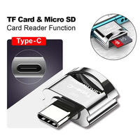 Lector de Tarjetas TF USB Externo Tipo C/Micro, Compatible con IOS/Android/PC/MacBook Tablet, Adaptador OTG, Lector de Tarjetas de Memoria