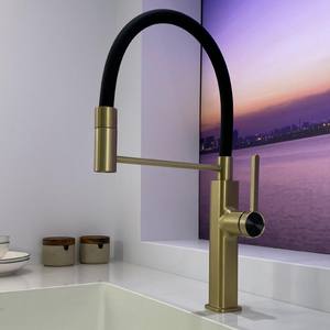 Robinet rotatif universel en laiton de conception moderne Mélangeur flexible pour évier avec mousseur d'eau anti-éclaboussures pour hôtels - Product Image 2