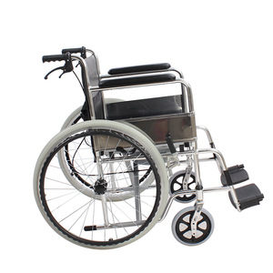 Silla de ruedas manual AUFU FS609LU de aleación de aluminio con asiento de inodoro para ancianos y discapacitados - Product Image 3