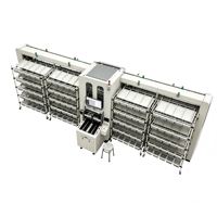 Système de tri automatique Poshysmart personnalisable avec porte de protection et trieur mural, en remplacement du système logistique robotisé AGV